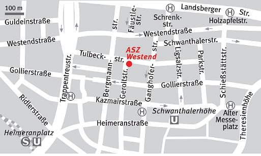 Lageplan ASZ Westend